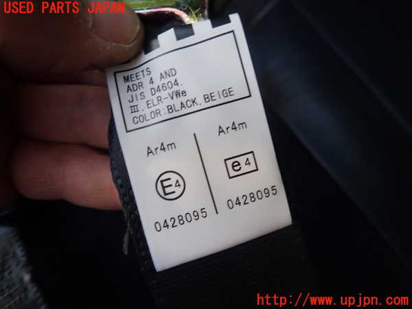 1UPJ-9237707135]アルテッツァ(GXE10)真中2列目シートベルト 中古_3