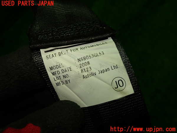 1UPJ-9237747185]アコード ユーロR(CL7)左2列目シートベルト 中古_2