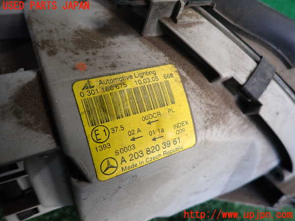 2UPJ-9237781132]ベンツ C180 コンプレッサー ステーションワゴン(203246)左ヘッドライト HID 中古_3