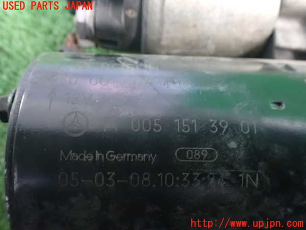 2UPJ-9237786010]ベンツ C180 コンプレッサー ステーションワゴン(203246)セルモーター 中古_3