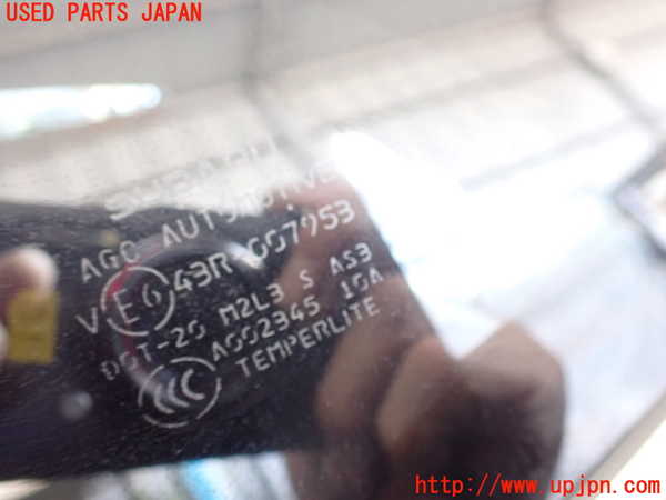 2UPJ-9237791382]レヴォーグ(VN5)左クォーターガラス 中古 AGC M2L3 43R-007953_2
