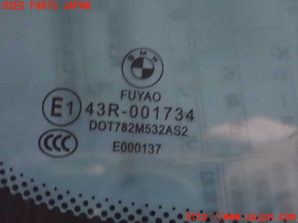 2UPJ-9237801382]BMW X1(HT20)左クォーターガラス (43R-001734) 中古 (F48)_3