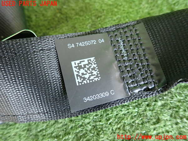 2UPJ-9237807155]BMW X1(HT20)右2列目シートベルト 中古 (F48)_3