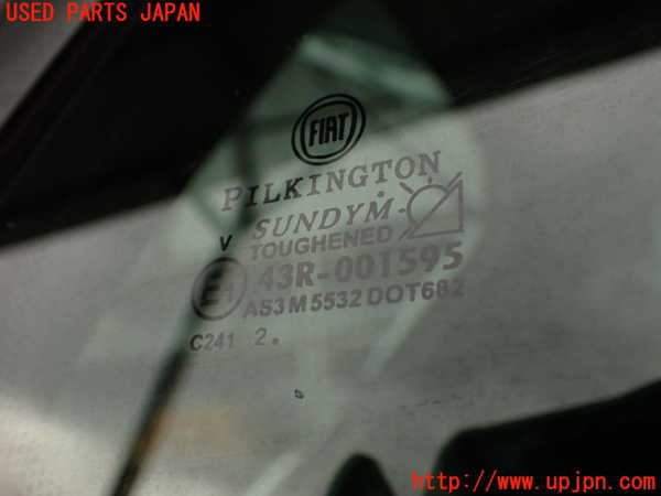 2UPJ-9237811380]アバルト・595(312142)右クォーターガラス 中古(43R-001595 M5532)_2