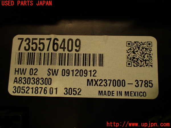 2UPJ-9237816066]アバルト・595(312142)エアコンスイッチ1 中古_4