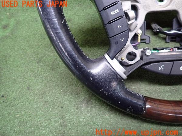 3UPJ=9237820617]パジェロ ロング スーパーエクシード(V98W)中期 純正 ステアリング ウッドコンビ 中古_2