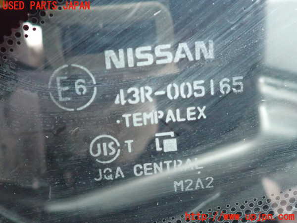 2UPJ-9237841202]ノート NISMO(E12)左フロント三角窓ガラス (43R-005165) 中古_2