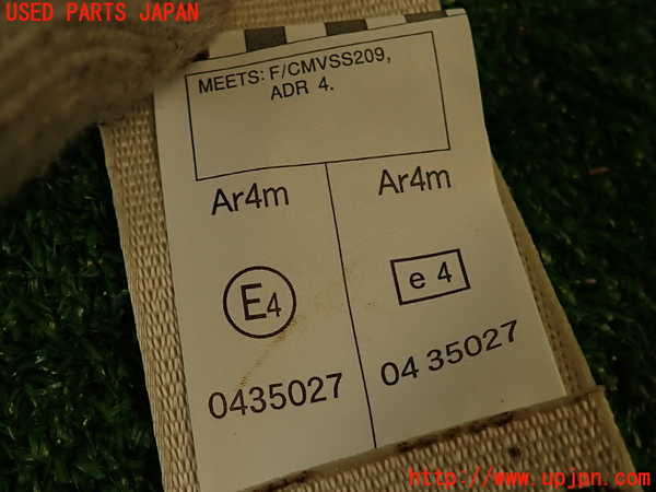 2UPJ-9237867135]レクサス・IS250(GSE20)真中2列目シートベルト 中古_4