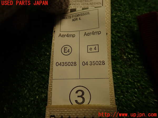 2UPJ-9237867185]レクサス・IS250(GSE20)左2列目シートベルト 中古_4