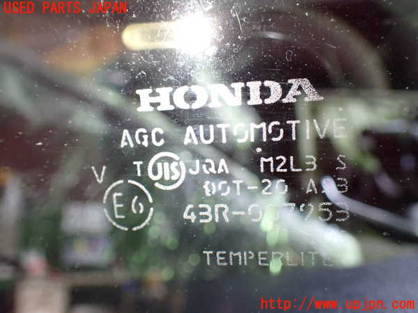 1UPJ-9237871382]ストリーム(RN8)左クォーターガラス 中古 AGC M2L3 43R-007953_2