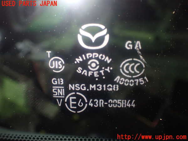 1UPJ-9237891382]CX-3(DK5AW)左クォーターガラス 43R-005844 中古_3