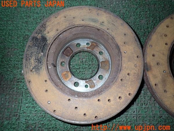 3UPJ=9237920305]サバンナ RX-7 カブリオレ(FC3C)後期 社外 フロントディスクローター ドリルド 中古_4