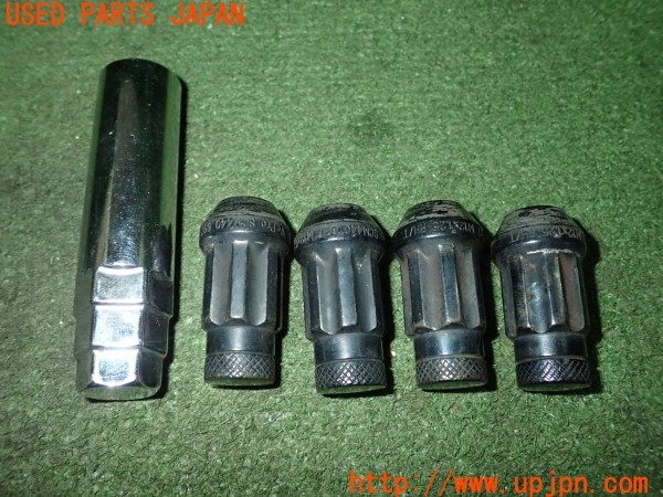 3UPJ=9237980968]インプレッサ WRX-STI(GRB A型)WePro SCM440 697 M12X1.25 RH/T クロモリ銅 ホイールロックナット 中古_2