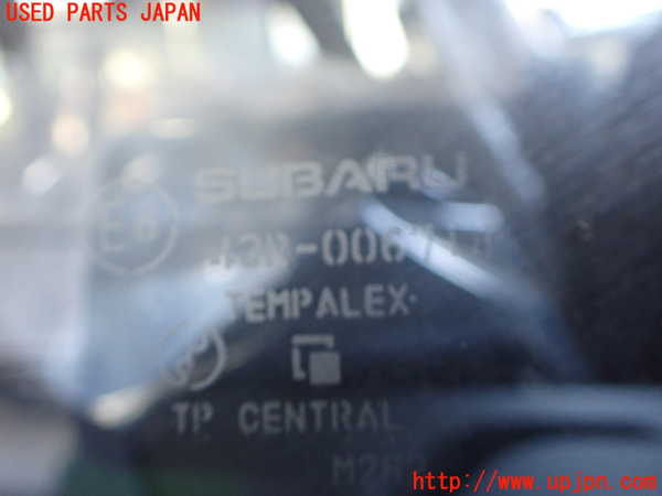 2UPJ-9237981382]インプレッサ WRX-STi(GRB)左クォーターガラス (43R-006714) 中古_2
