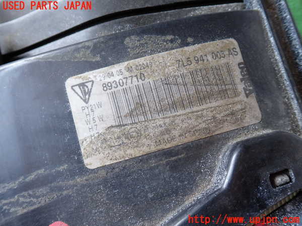 2UPJ-9238001132]ポルシェ・カイエン(9PABFD)左ヘッドライト ハロゲン 中古_2