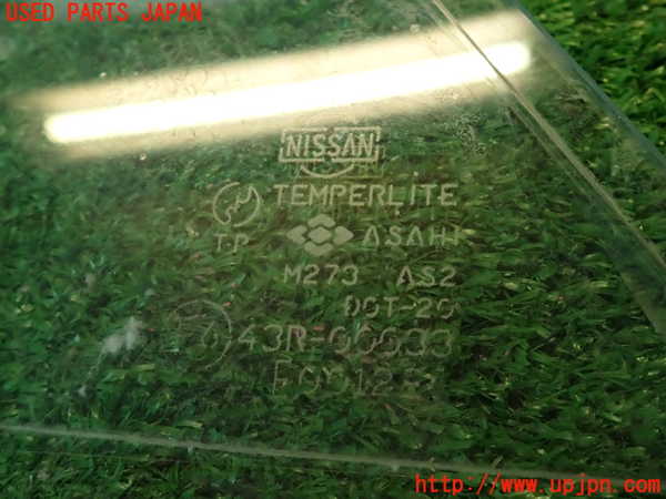 2UPJ-9238011382]グロリア ワゴン(WY30)左クォーターガラス 中古 ASAHI M273 43R-00033_3