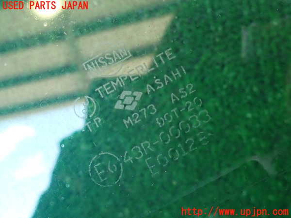 2UPJ-9238011372]グロリア ワゴン(WY30)左サイドセンターガラス 中古古 ASAHI M273 43R-00033_2
