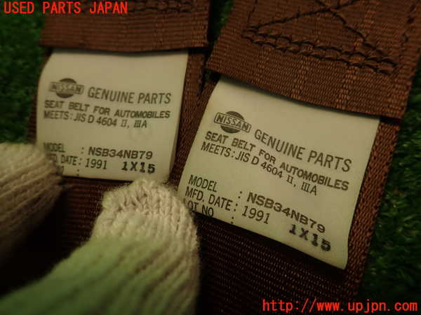 2UPJ-9238017215]グロリア ワゴン(WY30)3列目シートベルト 中古_4