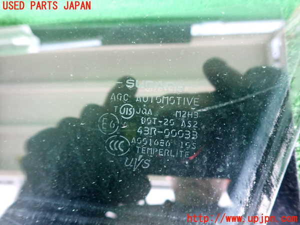 2UPJ-9238021268]インプレッサ スポーツ ハイブリッド(GPE)左前ドアガラス 中古 AGC M2H3 43R-00033_2