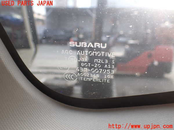 2UPJ-9238021380]インプレッサ スポーツ ハイブリッド(GPE)右クォーターガラス 中古 AGC M2L3 43R-007953_2