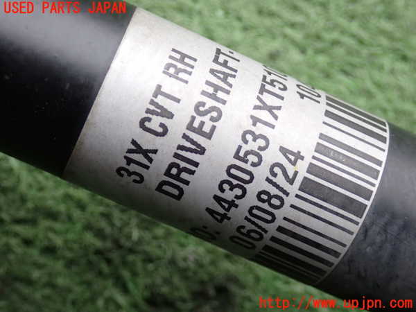 2UPJ-9238034010]WR-V(DG5)右フロントドライブシャフト (ジャンク品) 中古_4