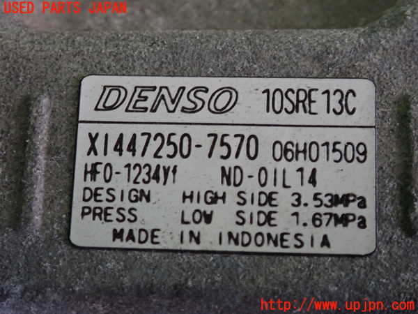 2UPJ-9238036025]WR-V(DG5)エアコンコンプレッサー 中古_3