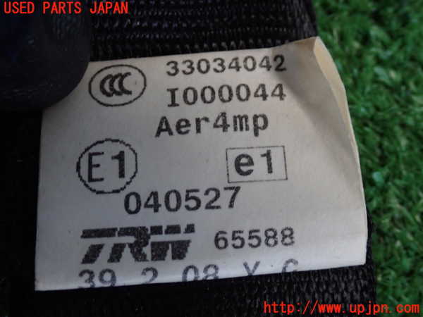 2UPJ-9238047185]BMW 525i(NU25)左2列目シートベルト 中古 (E60)_4
