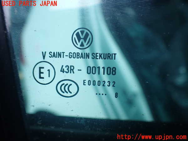 2UPJ-9238051290]VW ゴルフ GTI(1KAXX)右後ドア 中古 SAINT-GOBAIN SEKURIT 43R-001108_3