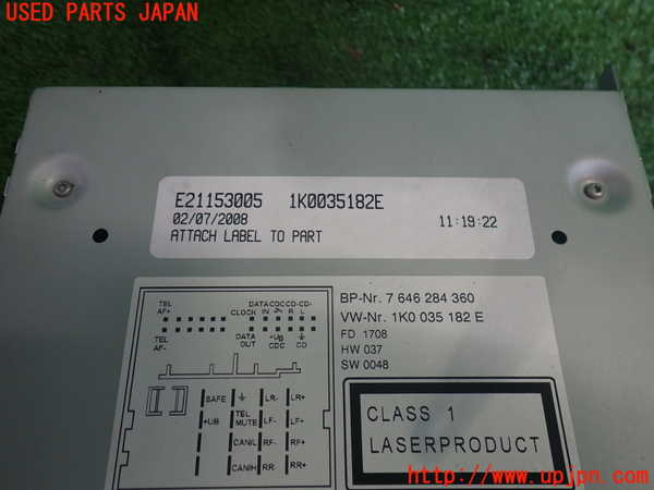 2UPJ-9238056480]VW ゴルフ GTI(1KAXX)CDプレーヤー 中古_3