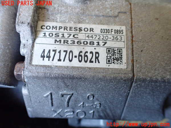 1UPJ-9238066025]パジェロ(V75W)エアコンコンプレッサー 中古_4