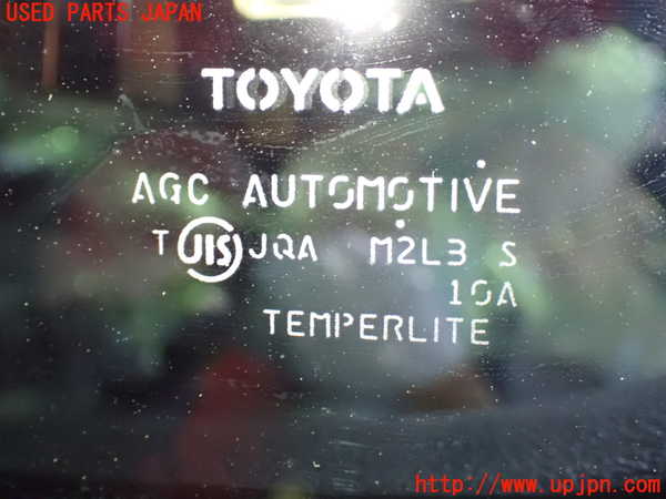 1UPJ-9238101382]ヴェルファイア(ANH20W)左クォーターガラス 中古 AGC M2L3_2