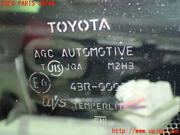 1UPJ-9238101202]ヴェルファイア(ANH20W)左フロント三角窓ガラス 中古 AGC M2H3 43R-00033_2