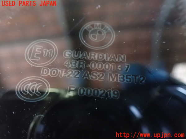 1UPJ-9238121380]BMW X3 F25(WX20)右クォーターガラス GUARDIAN M35T2 中古_2