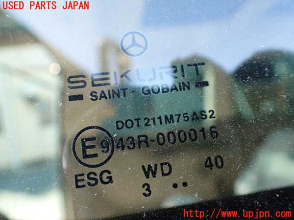 1UPJ-9238171380]ベンツ ビアノ(Viano) W639(639811)右クォーターガラス 中古 SAINT-GOBAIN SEKURIT M75 43R-000016_3
