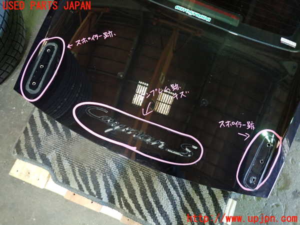 1UPJ-9238191566]ポルシェ・ケイマン(98721)バックドア リアゲート ハッチ SEKURIT M23100 中古_3