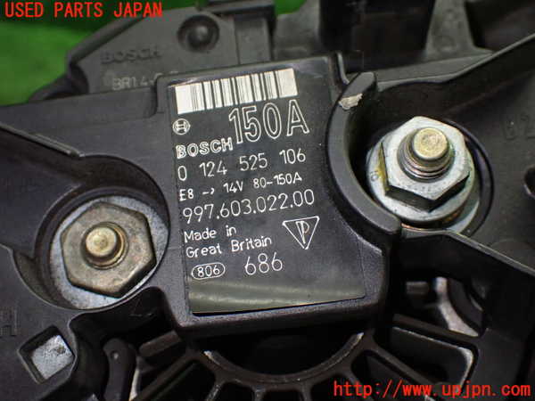1UPJ-9238196015]ポルシェ・ケイマン(98721)オルタネーター(ダイナモ) 中古_4