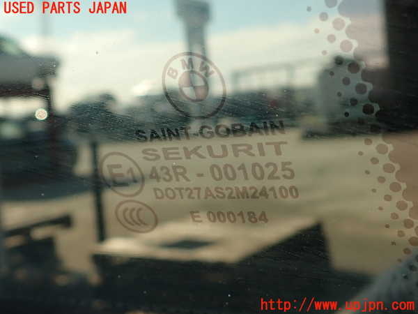 2UPJ-9238221380]BMW 335i クーペ E92(WB35)右クォーターガラス 中古 SAINT-GOBAIN SEKURIT M24100 43R-001025_3