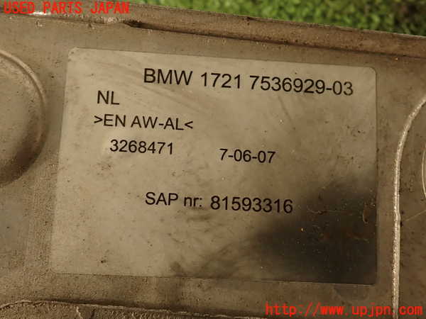 2UPJ-9238222482]BMW 335i クーペ E92(WB35)オイルクーラー2 中古_3