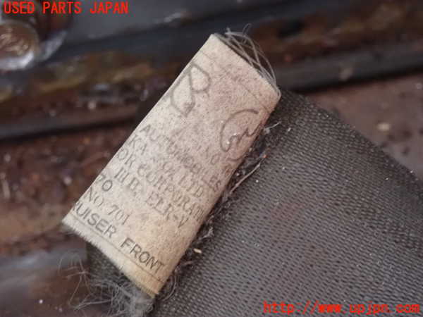 2UPJ-9238247045]ランクル60系(HJ61V)運転席シートベルト 中古_3
