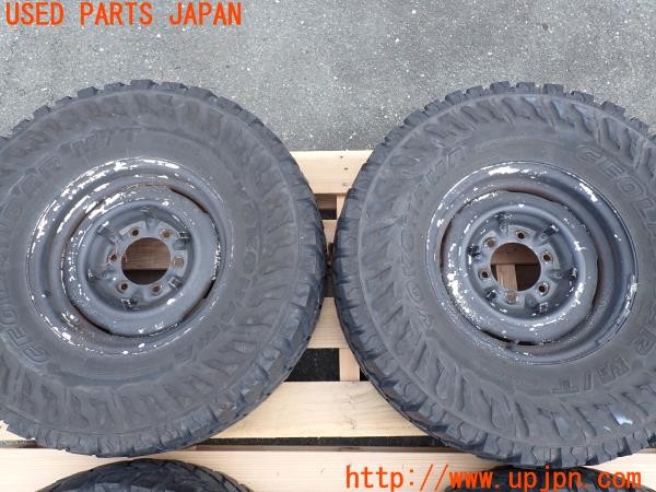 3UPJ=9238250916]ランドクルーザー80(FZJ80G)後期 トヨタ純正 ホイール 15×5.5JJ PCD139.7 6穴 4本 輸出用 中古_3