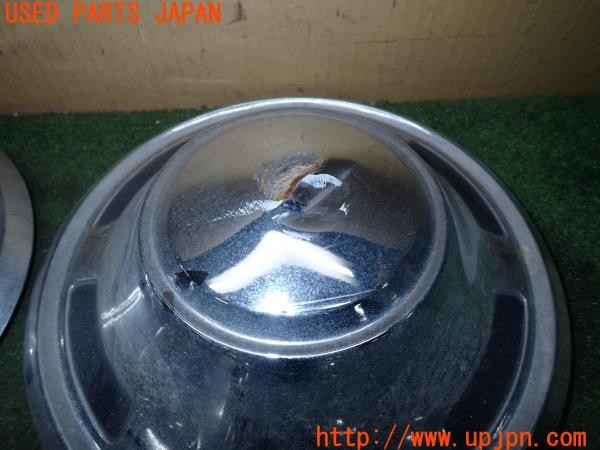 3UPJ=9238250974]ランドクルーザー80(FZJ80G)後期 トヨタ純正 ホイールキャップ 輸出用 3個 難あり 中古_3