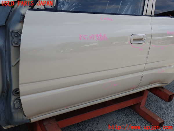 2UPJ-9238251260]ランクル80系(FZJ80G)左前ドア 中古 ASAHI M284 43R-00034_3