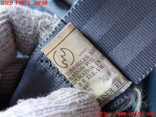 2UPJ-9238257185]ランクル80系(FZJ80G)左2列目シートベルト 中古_3