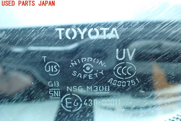 1UPJ-9238351202]アルファード 30系(AGH35W)左フロント三角窓ガラス 中古 NSG M3O8 43R-00011_2