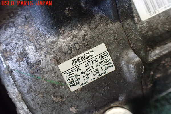 1UPJ-9238356025]アルファード 30系(AGH35W)エアコンコンプレッサー 中古_4