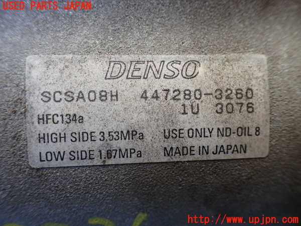 1UPJ-9238366025]レガシィ アウトバック(BS9)エアコンコンプレッサー 中古_4