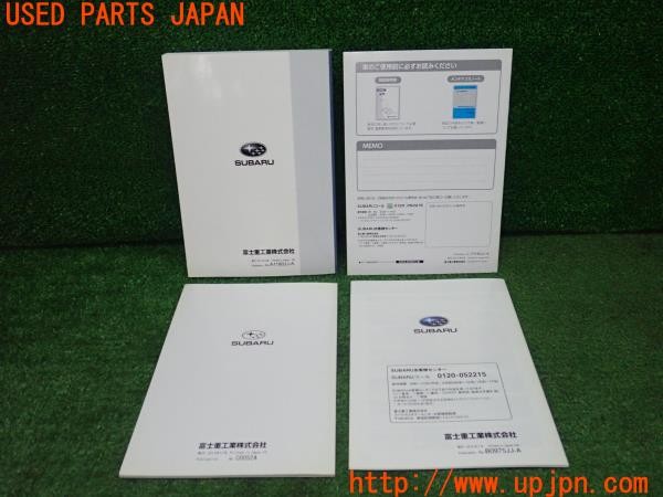 3UPJ=9238380802]インプレッサ WRX-STi(GRB E型)取扱説明書 取説 車両マニュアル 中古_2