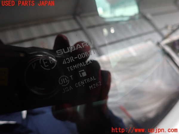 2UPJ-9238381382]インプレッサ WRX-STi(GRB)左クォーターガラス (43R-006714) 中古_2