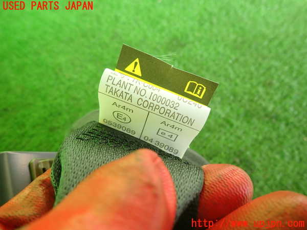 2UPJ-9238387135]インプレッサ WRX-STi(GRB)真中2列目シートベルト 中古_2