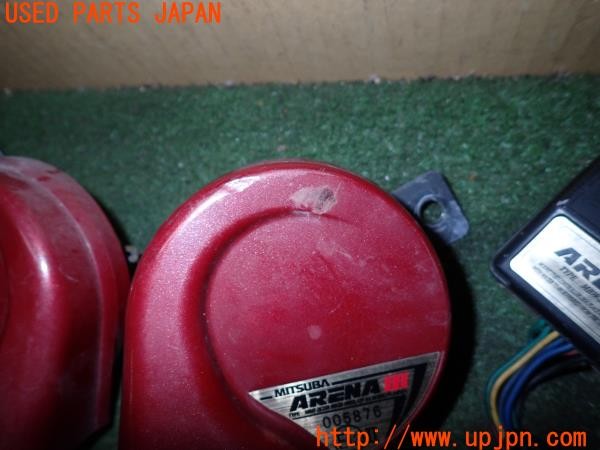 3UPJ=9238410563]シビック タイプR(EP3)前期 MITSUBA ミツバ ARENAⅢ MBW-2E23R MBH-2E23R MBL-2E24R ホーン クラクション 中古_2
